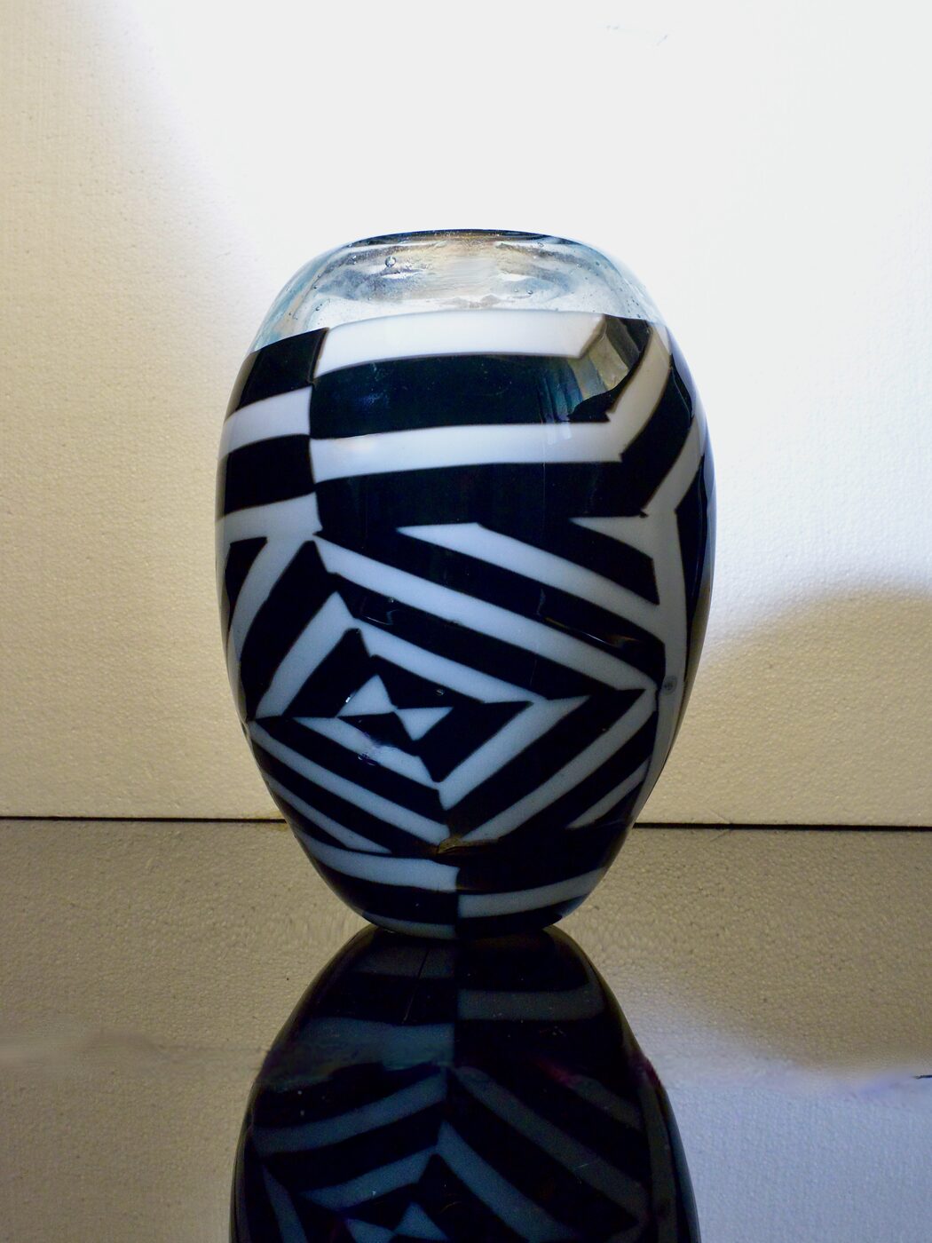 Op Art Ellipsoid in Black and White
