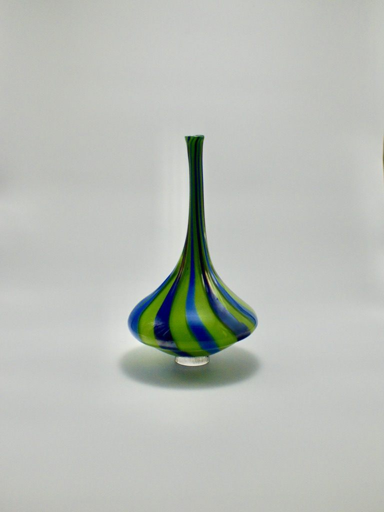 Djinn Bottle in Seed Green and Blues