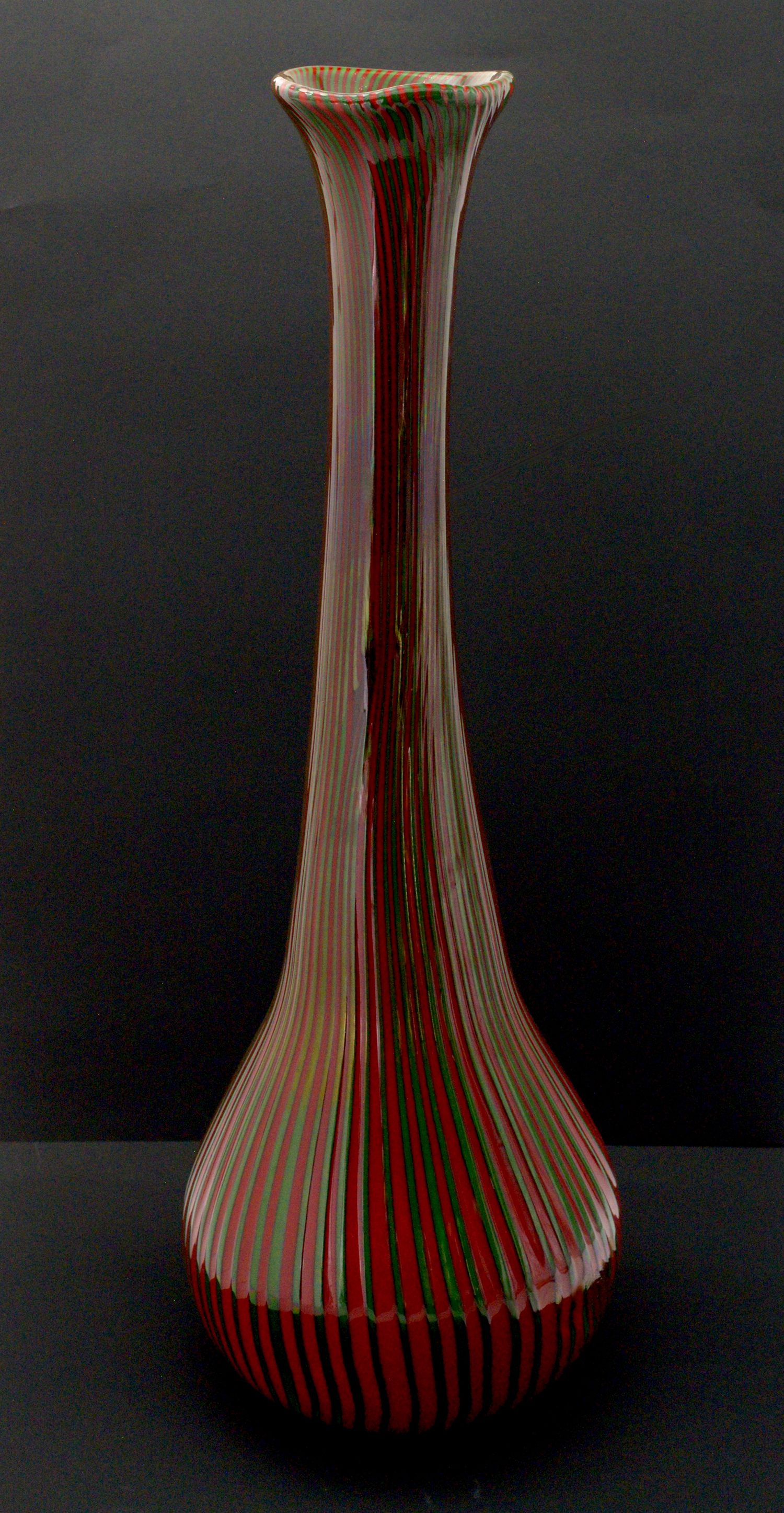 Djinn Bottle in Green and Red