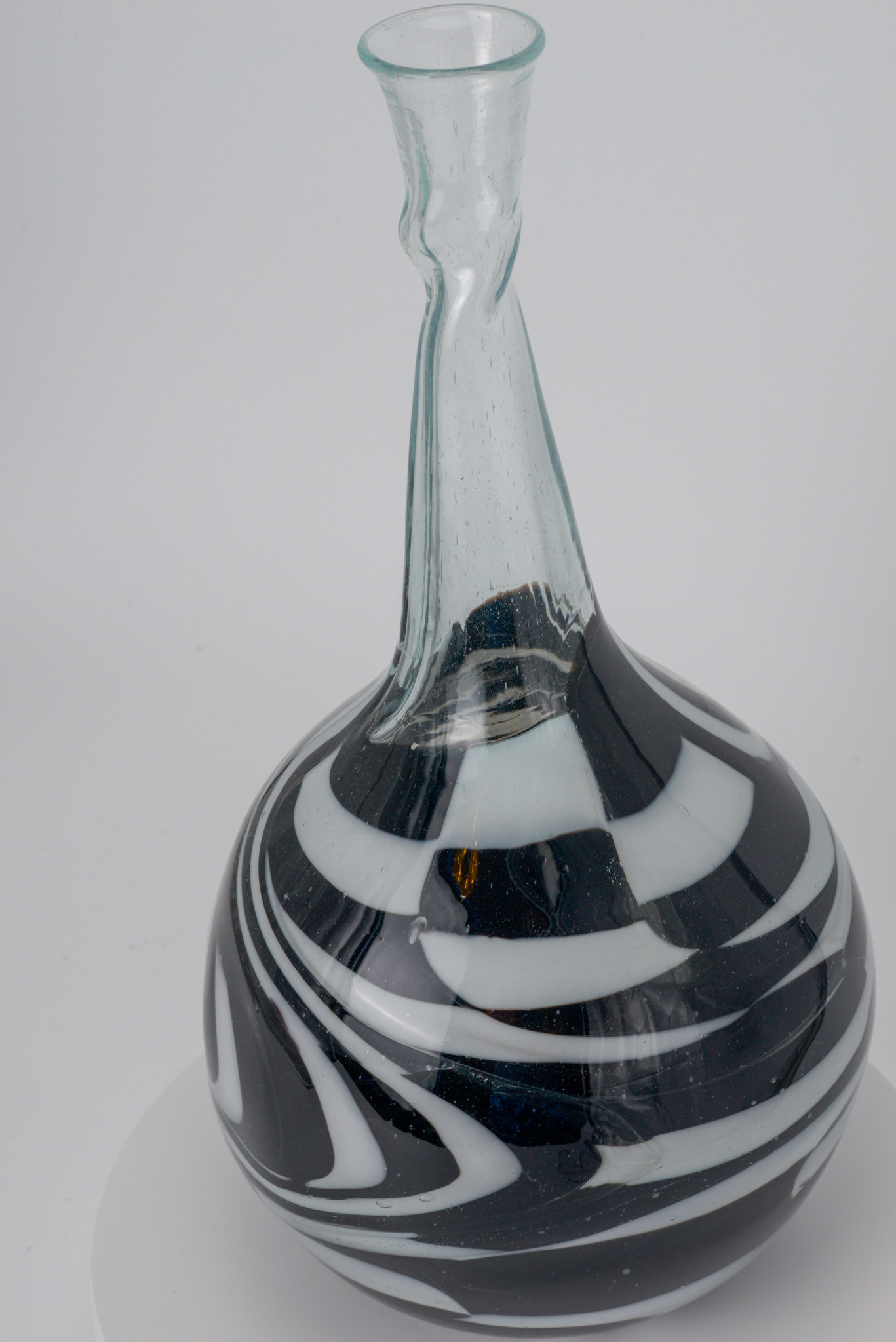 Op Art Bottle in Black and White