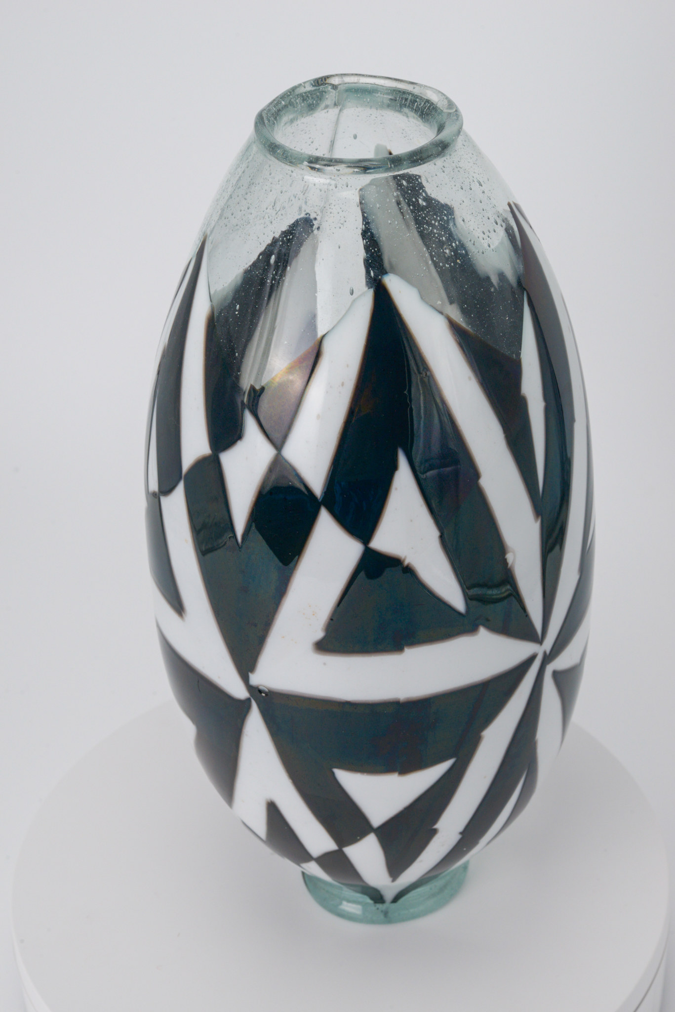 Op Art Star Ellipsoid in Black and White