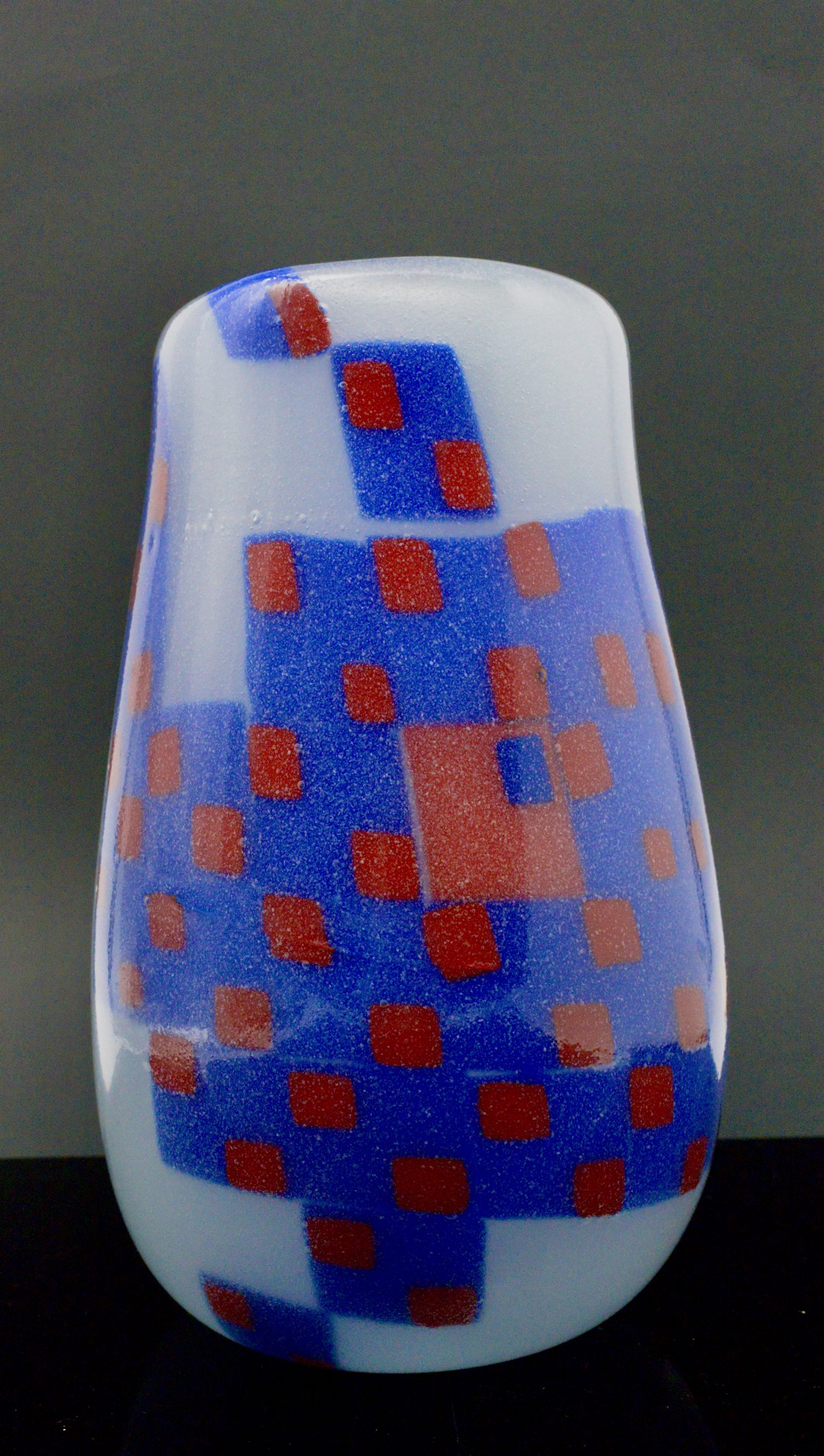 Space Invader in Blue and Red
