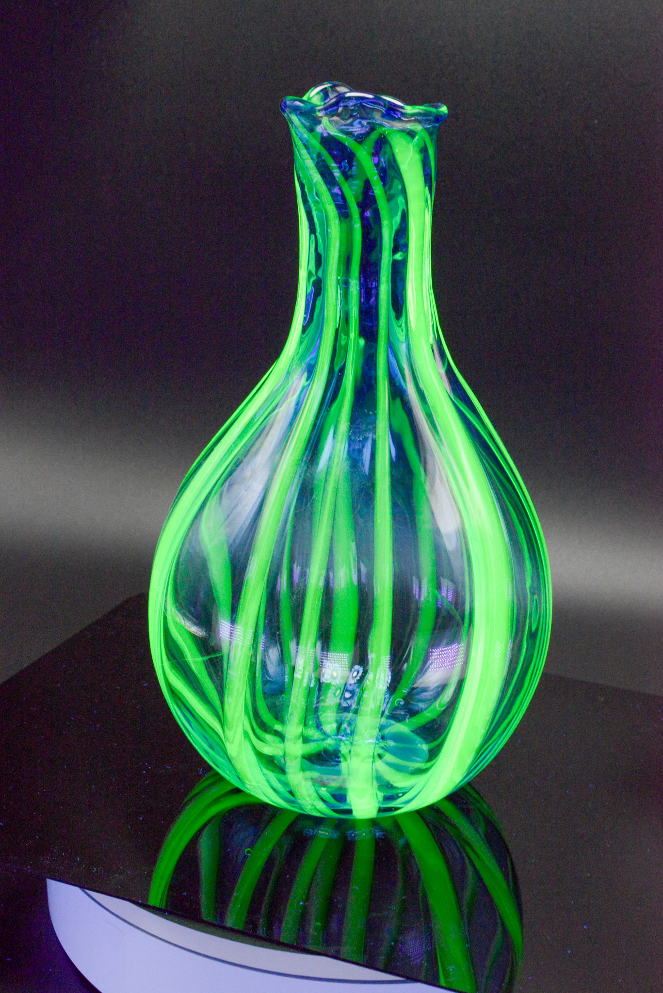 Vase in Blue and Uranium